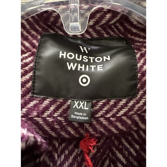 Houston White Adult Herringbone Shacket Size XXL - Picture 8 of 9